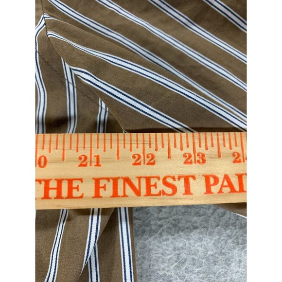 Abercrombie & Fitch Muscle Long Sleeve Striped‎ Button Down Shirt (Men's XL) - Picture 7 of 12